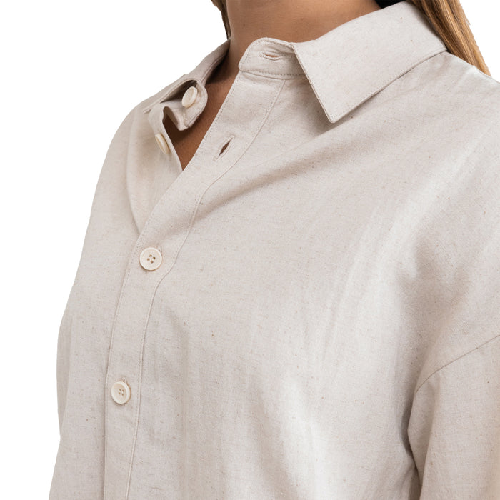 Rhythm Classic Lounge Shirt - Women's Oat