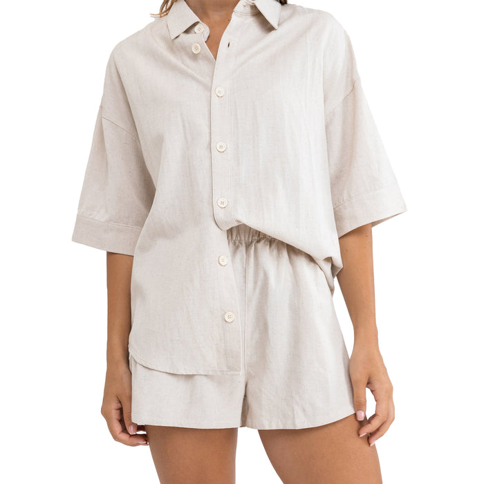 Rhythm Classic Beach Shorts - Women's Oat