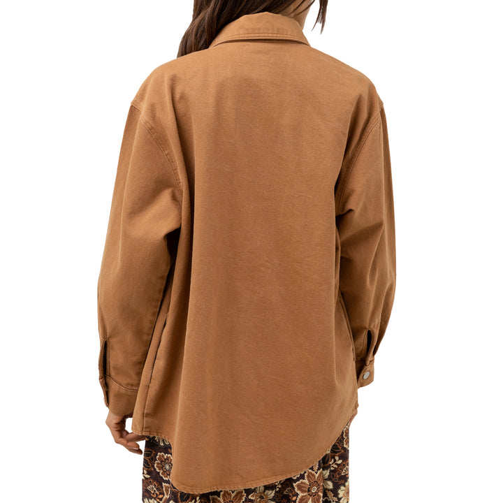 Rhythm Claude Drill Shacket - Women's Toast