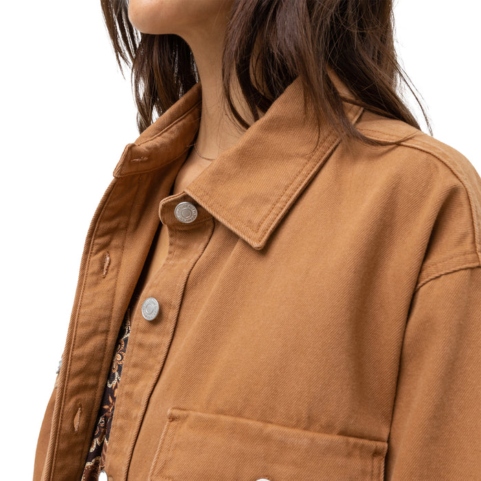 Rhythm Claude Drill Shacket - Women's Toast