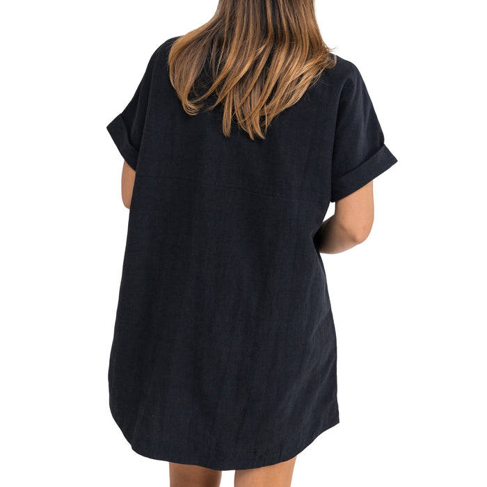Rhythm Classic Shirt Dress - Women's Black