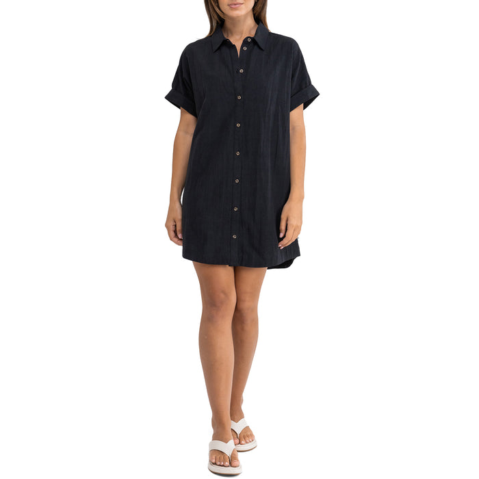 Rhythm Classic Shirt Dress - Women's Black