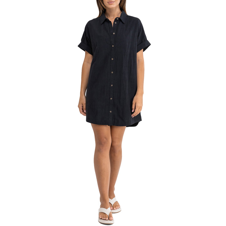 Rhythm Classic Shirt Dress - Women's Black