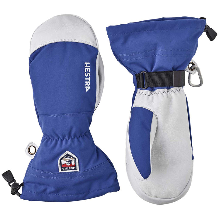Hestra Army Leather Heli Ski Mittens Royal Blue