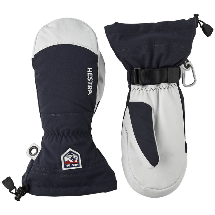 Hestra Army Leather Heli Ski Mittens Navy