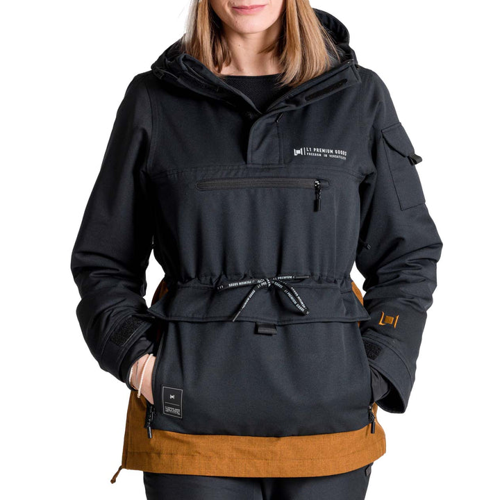 L1 Prowler Anorak - Women's Black/Amber