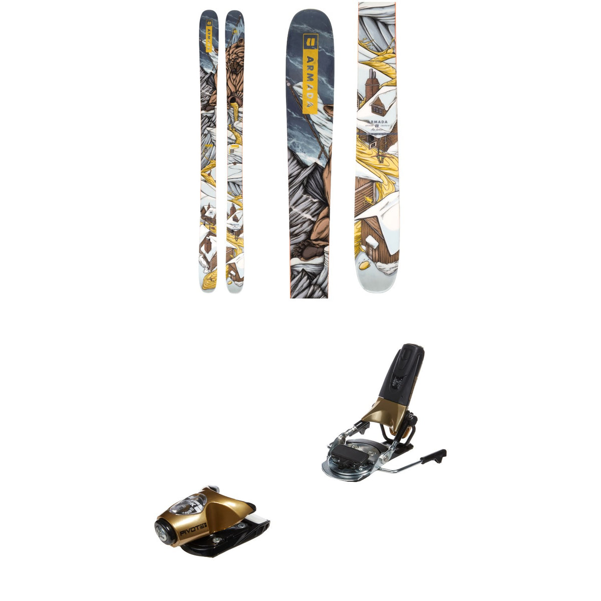 Armada ARV 96 Skis + Look Pivot 15 GW Ski Bindings 2023