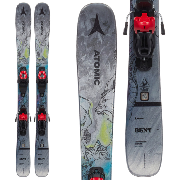 Atomic Bent Jr Skis + Startup Touring Adapter + Skins + C 5 GW Bindings - Toddlers' 2023