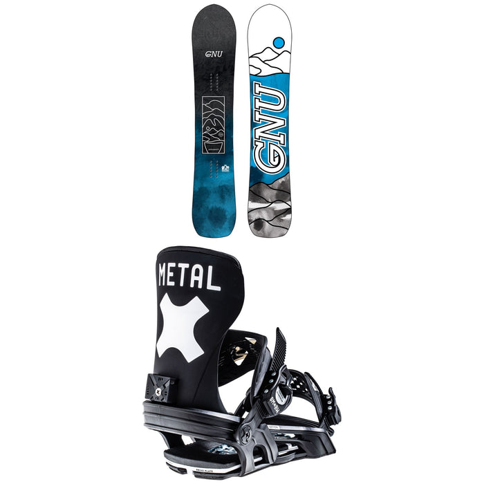 GNU Antigravity C3 Snowboard 2023 + Bent Metal Axtion Snowboard Bindings 2023