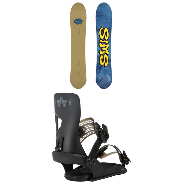 Sims Nub Snowboard + Rome Crux SE Snowboard Bindings 2022