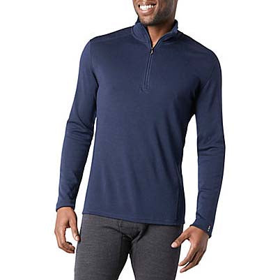 Smartwool Classic Thermal Merino Base Layer 1/4 Zip Top - Men's Deep Navy