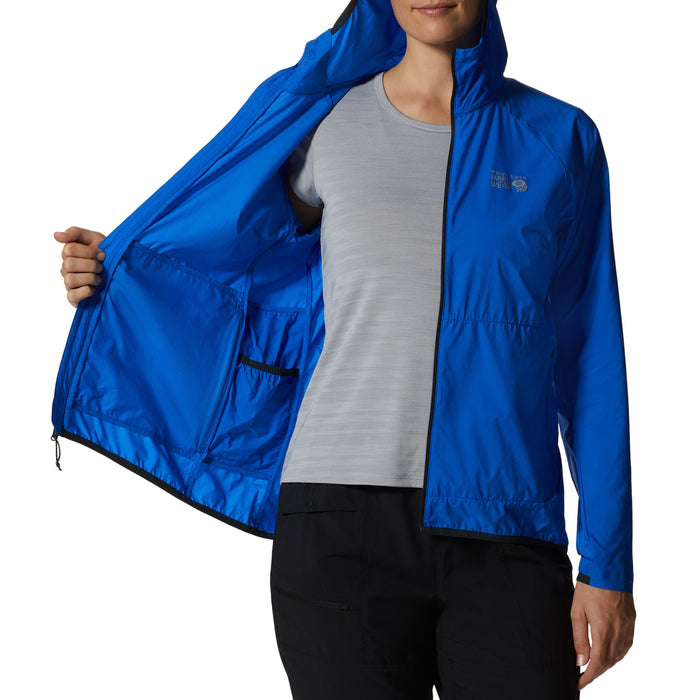 Mountain Hardwear Kor Airshell Hoodie - Women's Bright Island Blue