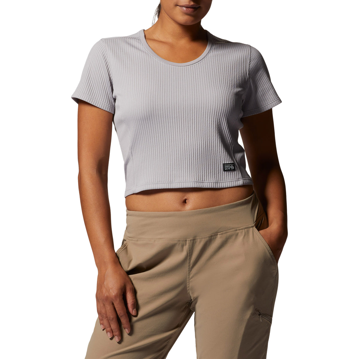 Mountain Hardwear Summer Rib™ Short Sleeve T-Shirt - Women's Light Dunes