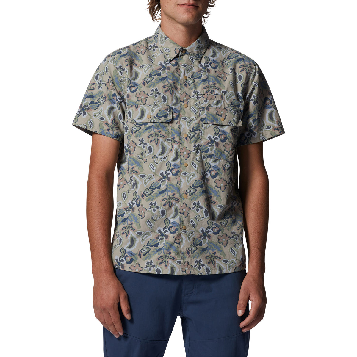 Mountain Hardwear Stryder™ Short-Sleeve Shirt - Men's Badlands Kilim Floral Print