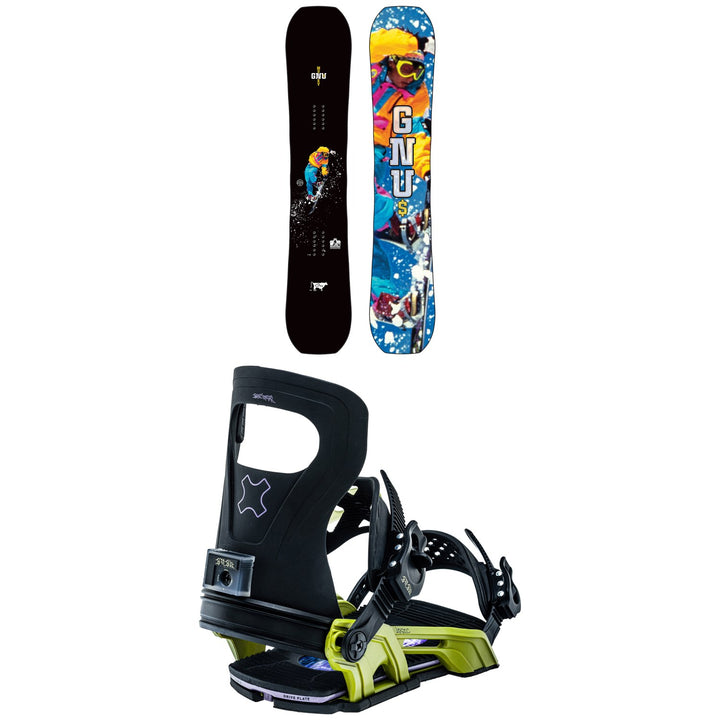 GNU Money C2E Snowboard + Bent Metal Logic Snowboard Bindings 2023