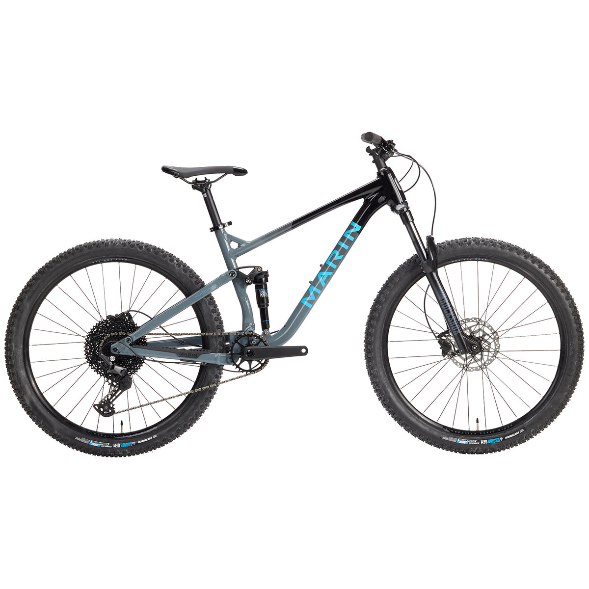 Marin Rift Zone 1 27.5" Complete Mountain Bike 2022 Gloss Black/Charcoal/Blue