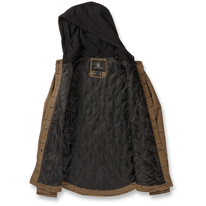 Volcom Hooded Flannel Jacket - Women's Caramel