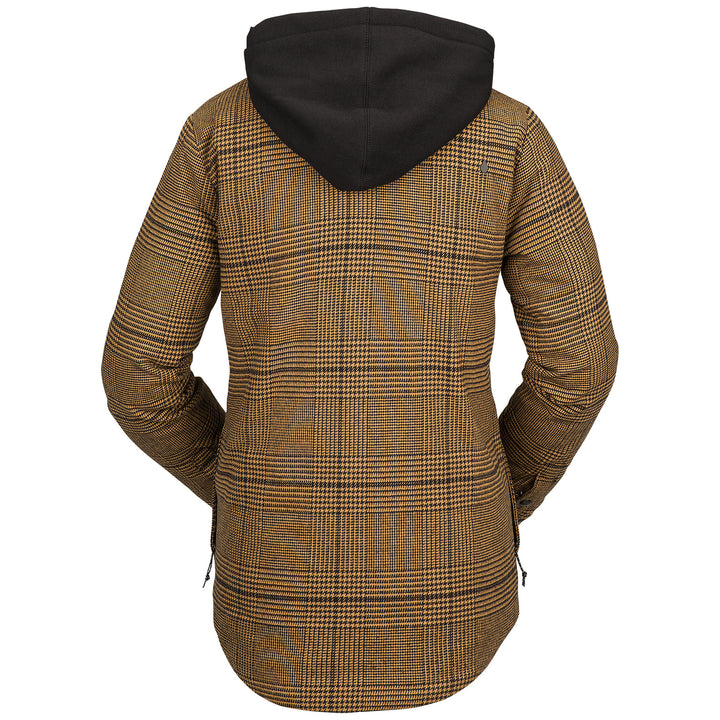 Volcom Hooded Flannel Jacket - Women's Caramel