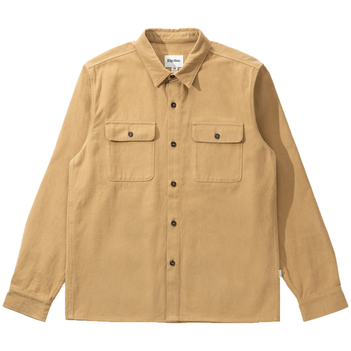 Rhythm Brushed Twill Long-Sleeve Shirt - Men's Tan