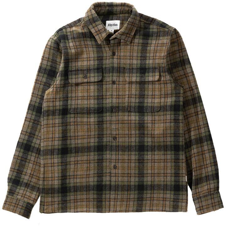 Rhythm Check Long-Sleeve Shirt - Men's Olive