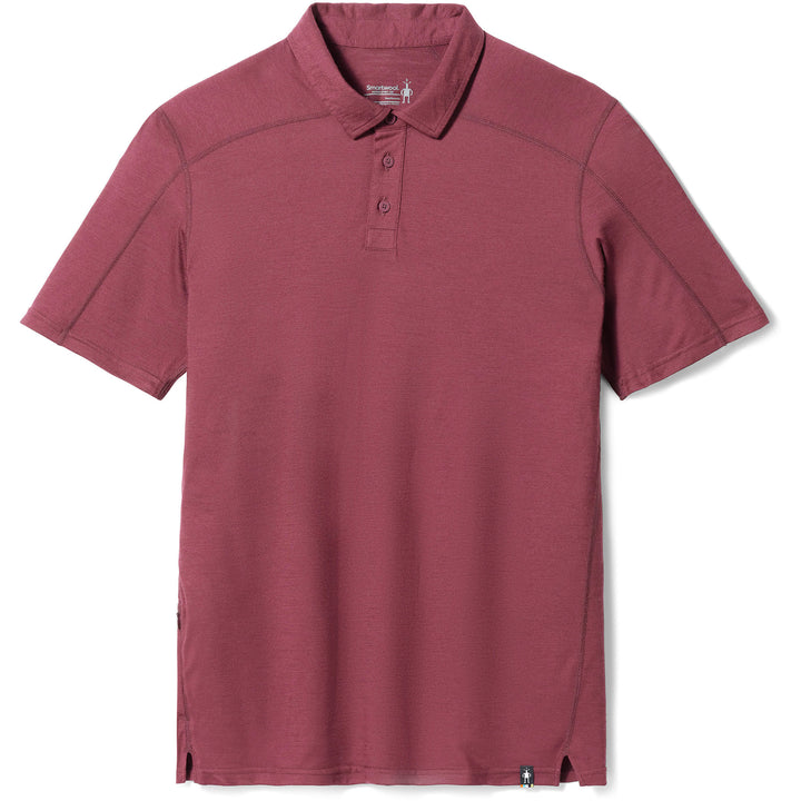 Smartwool Short-Sleeve Polo - Men's Black Cherry