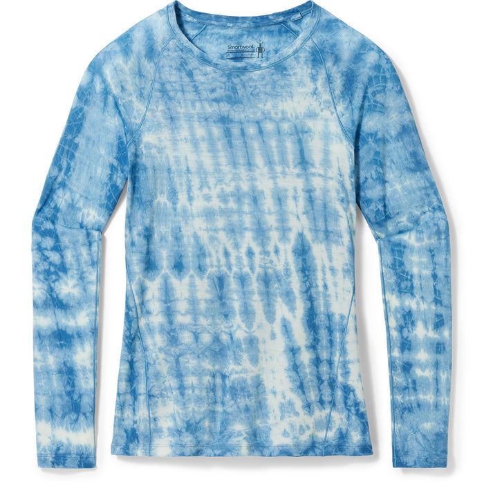 Smartwool Classic All-Season Merino Plant-Based Dye Long Sleeve Base Layer Top - Women's Light Indigo Tie Dye