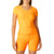 Beyond Yoga Featherweight Perspective Cropped Tee - Women's Mango Pop Heather