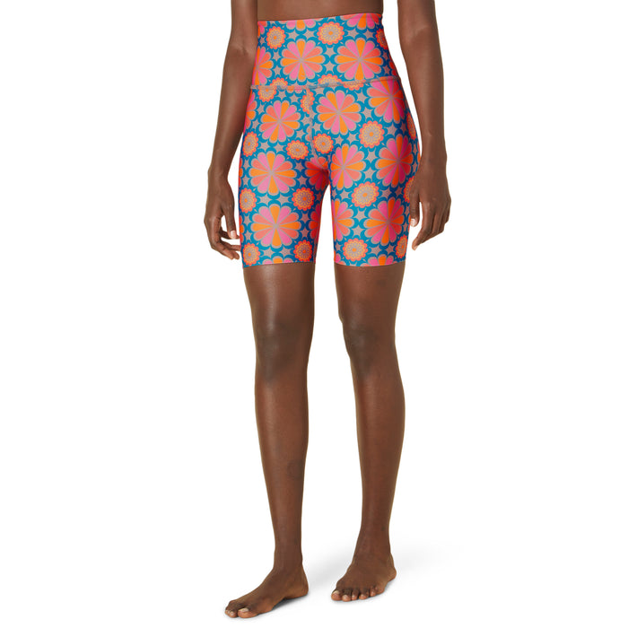 Beyond Yoga High Waisted Biker Shorts - Women's Flower Tile