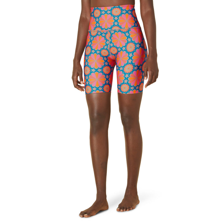 Beyond Yoga High Waisted Biker Shorts - Women's Flower Tile