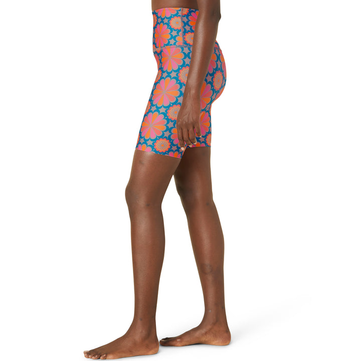 Beyond Yoga High Waisted Biker Shorts - Women's Flower Tile