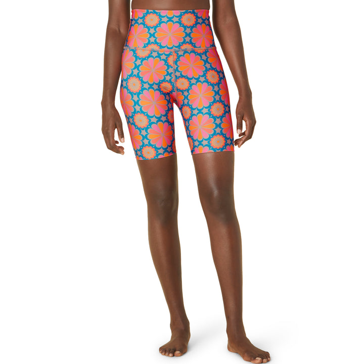 Beyond Yoga High Waisted Biker Shorts - Women's Flower Tile