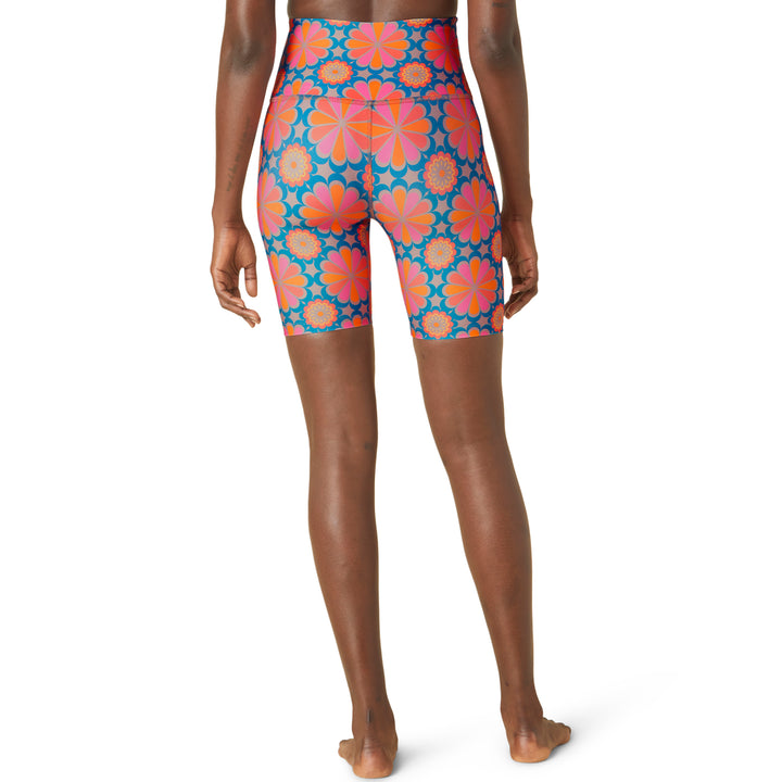 Beyond Yoga High Waisted Biker Shorts - Women's Flower Tile