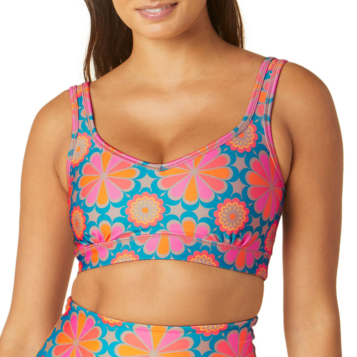 Beyond Yoga Power Play Bra - Women's Flower Tile