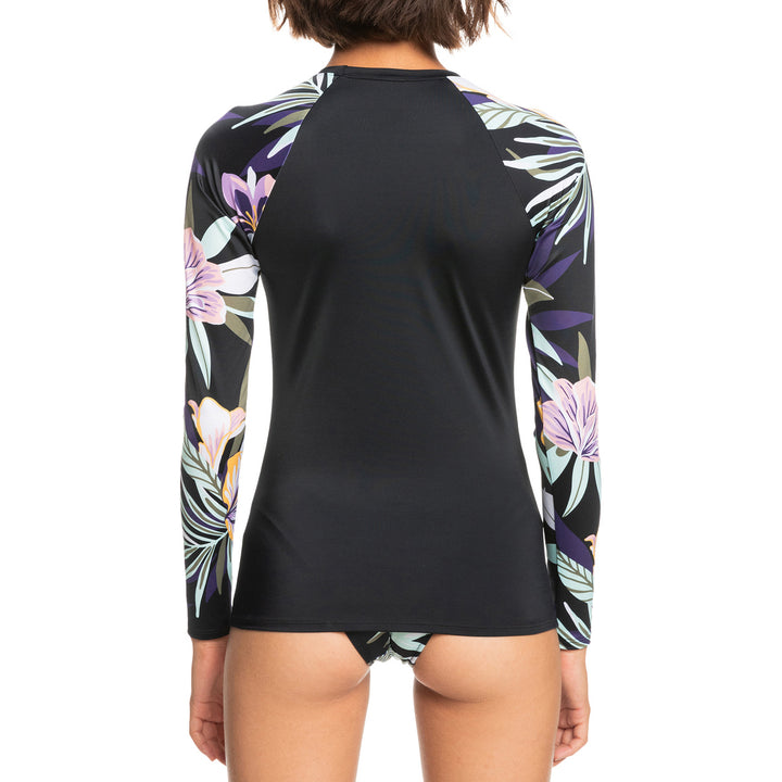 Roxy Active PRT Lycra Rashguards - Women's True Black Fasso S
