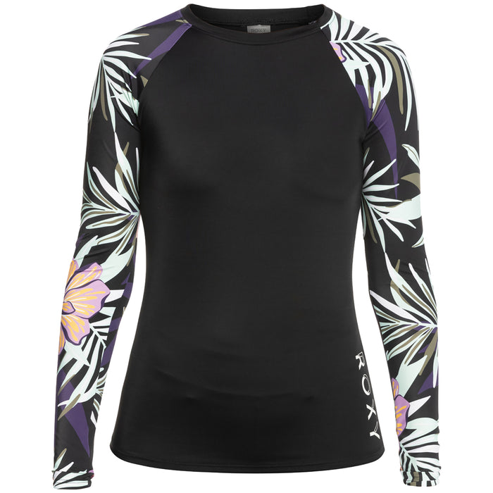 Roxy Active PRT Lycra Rashguards - Women's True Black Fasso S