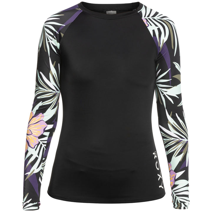 Roxy Active PRT Lycra Rashguards - Women's True Black Fasso S