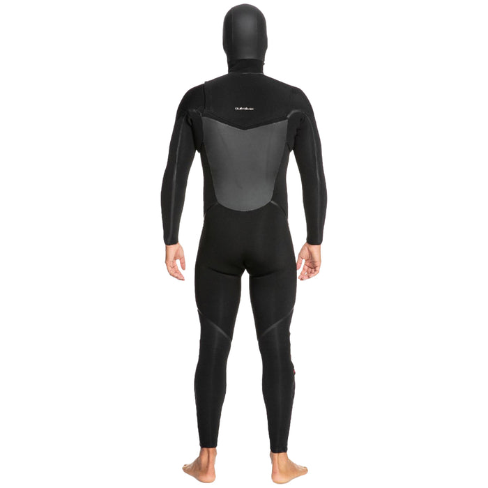 Quiksilver 5/4 Marathon Sessions Chest Zip Hooded Wetsuit Black