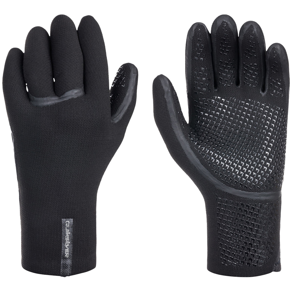 Quiksilver 3mm Marathon Sessions 5-Finger Wetsuit Gloves Black