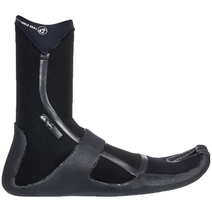 Quiksilver 3mm Marathon Sessions Split Toe Wetsuit Boots Black