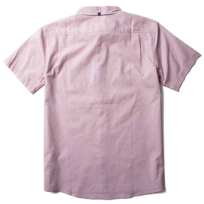Vissla Breakers Stripe Eco Short-Sleeve Shirt - Men's Dusty Rose