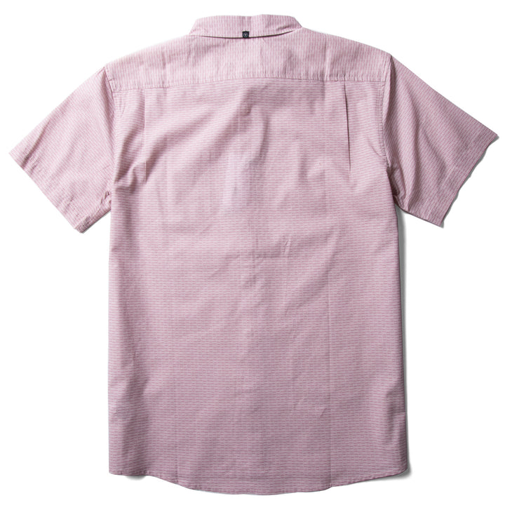 Vissla Breakers Stripe Eco Short-Sleeve Shirt - Men's Dusty Rose