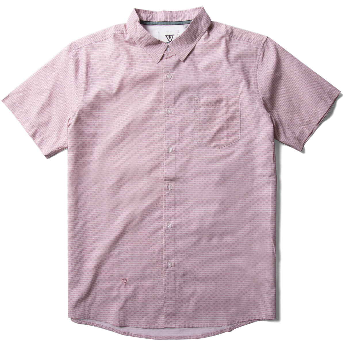 Vissla Breakers Stripe Eco Short-Sleeve Shirt - Men's Dusty Rose