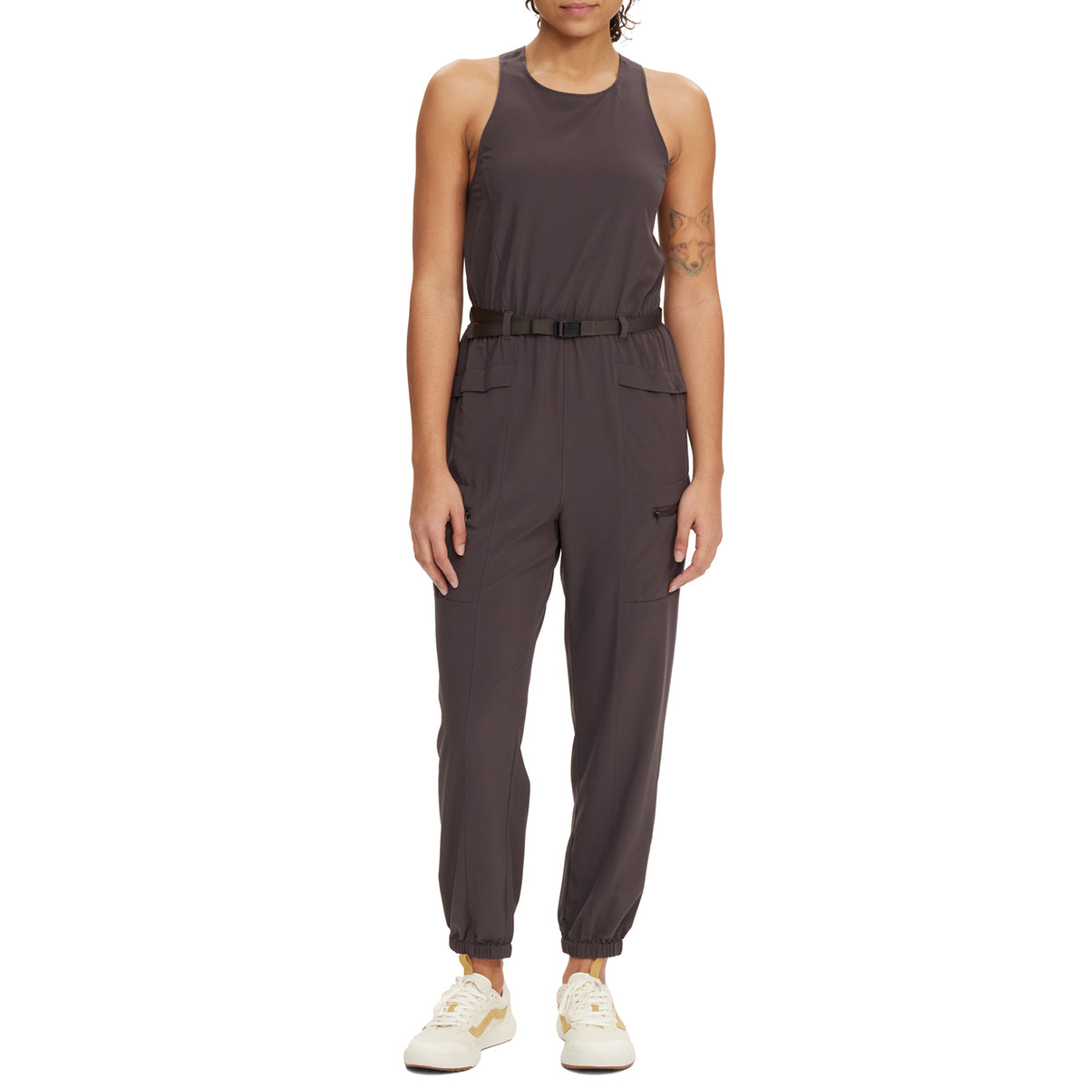 Patagonia Fleetwith Belted Jumpsuit - Women's Basalt Brown