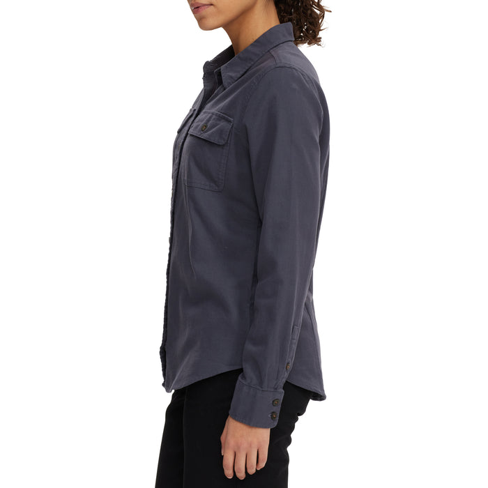 Patagonia Long-Sleeve Organic Midweight Fjord Flannel Shirt - Women's Smolder Blue
