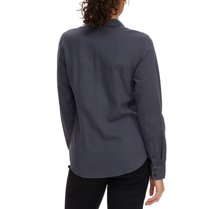Patagonia Long-Sleeve Organic Midweight Fjord Flannel Shirt - Women's Smolder Blue