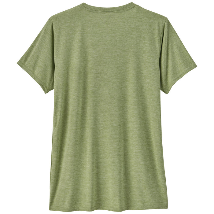 Patagonia Cap Cool Daily Graphic T-Shirt - Women's Ridge Rise Stripe: Salvia Green X-Dye