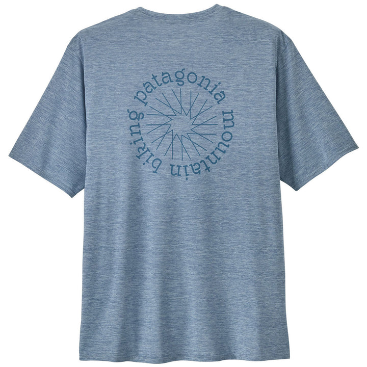 Patagonia Cap Cool Daily Graphic-Lands Shirt - Men's Spoke Stencil: Steam Blue X-Dye