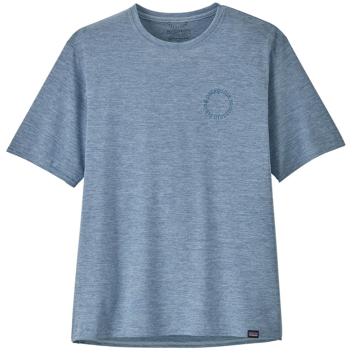 Patagonia Cap Cool Daily Graphic-Lands Shirt - Men's Spoke Stencil: Steam Blue X-Dye