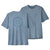 Patagonia Cap Cool Daily Graphic-Lands Shirt - Men's Spoke Stencil: Steam Blue X-Dye