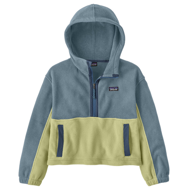 Patagonia Microdini Cropped Hoodie Pullover Fleece - Kids' Light Plume Grey